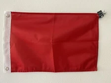 Red- 12"x18" Red Solid Color Super Polyester Flag-On Sale! bx 26