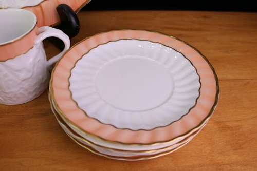 Mottahedeh LACHSSCHWAN 18-teiliges Set Kaffeekanne Milchkännchen Zuckerschüssel Tasse Teller - Bild 4 von 11