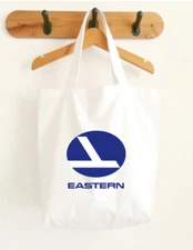 Eastern Airlines Logo Canvas Tote Bag US Travel Souvenir Retro Personal Item