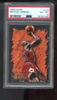 1996-97 Fleer #123 Michael Jordan PSA 8 Graded Card NBA 96-97 Hardwood Leader
