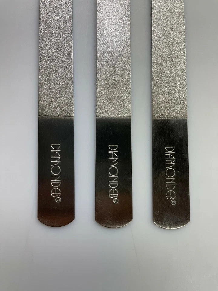 3PK Diamond Deb Manicura Lima de Uñas Superficie de Cristal AUTÉNTICA-8"" Foto 3 de 4