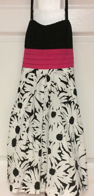 IZ Buyer Ladies Dress Size Junior 7 Black Empire Waist Fully Lined New 52