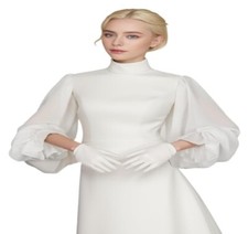 NWT Bridal Sleeve Detachable Puff Sleeves For Wedding Dress Removable Sleeves