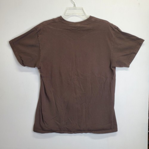 Bubba's Fast Food Cafe SZ L Mens Brown Graphic Tee Short Sleeve Funny Novelty - Picture 5 of 8