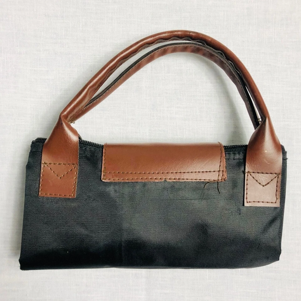 Vintage Y2K Longchamp Le Pliage Black Convertible Tote Large Purse - Image 3 of 4