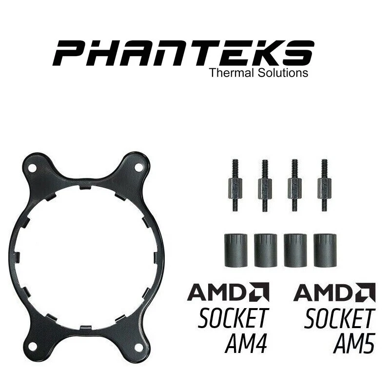 Phanteks AIO AM4 / AM5 Bracket Kit - Fits ALL Phanteks Glacier MP / MPH AIO