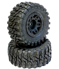 NEW Defender 2.2 SCT Short Course Belted Tires WHEELS Mounted Arrma SENTON 17MM