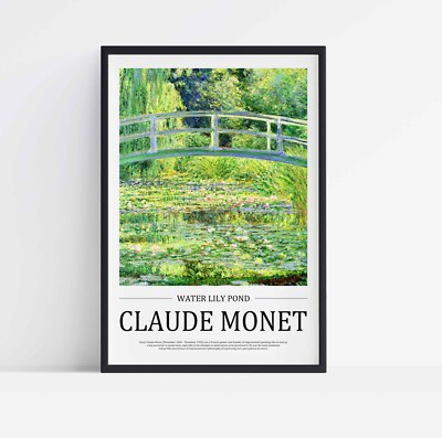 Claude Monet Die Seerosenteich gestreckte Leinwand oder ungerahmtes Posterdruck Kunst