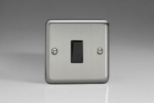 Varilight Classic Matt Chrome Range - Black Inserts & Black Plastic Switches