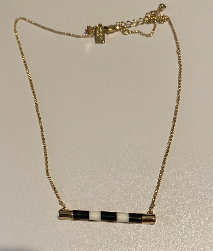 Kate spade cheap gold bar necklace