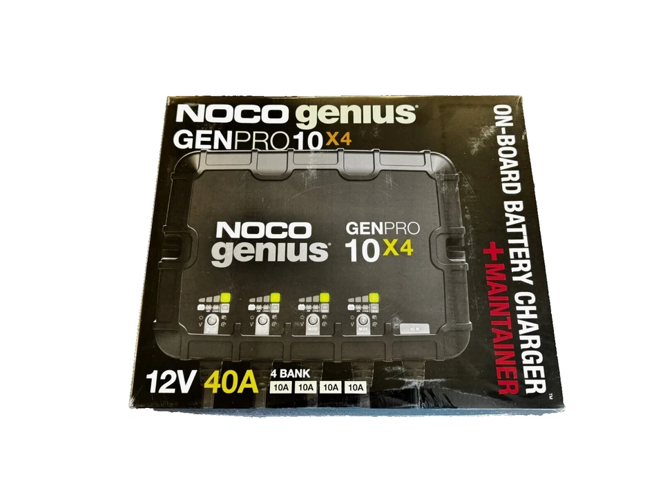 New Noco Genius GENPRO10X4 4-Bank 40A 12V Onboard Smart Marine Battery Charger - Image 2 of 4