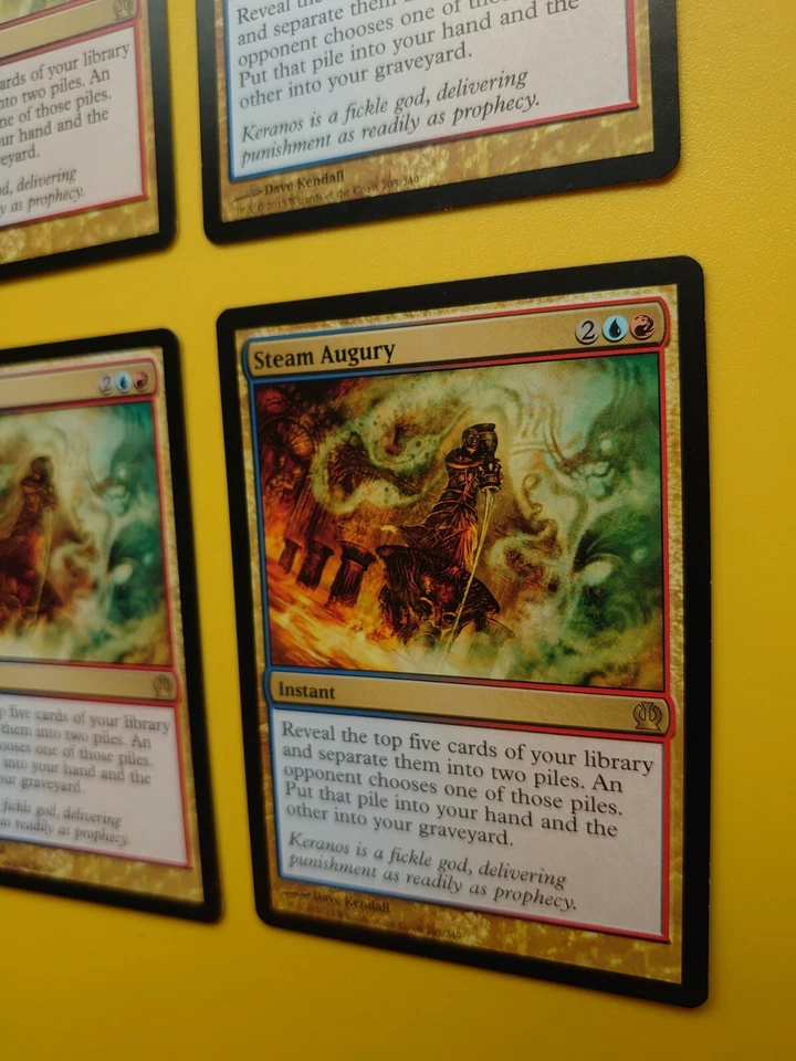 MTG Card. Steam Augury playset. Theros rare Instant 4 cards - Image 3 of 4
