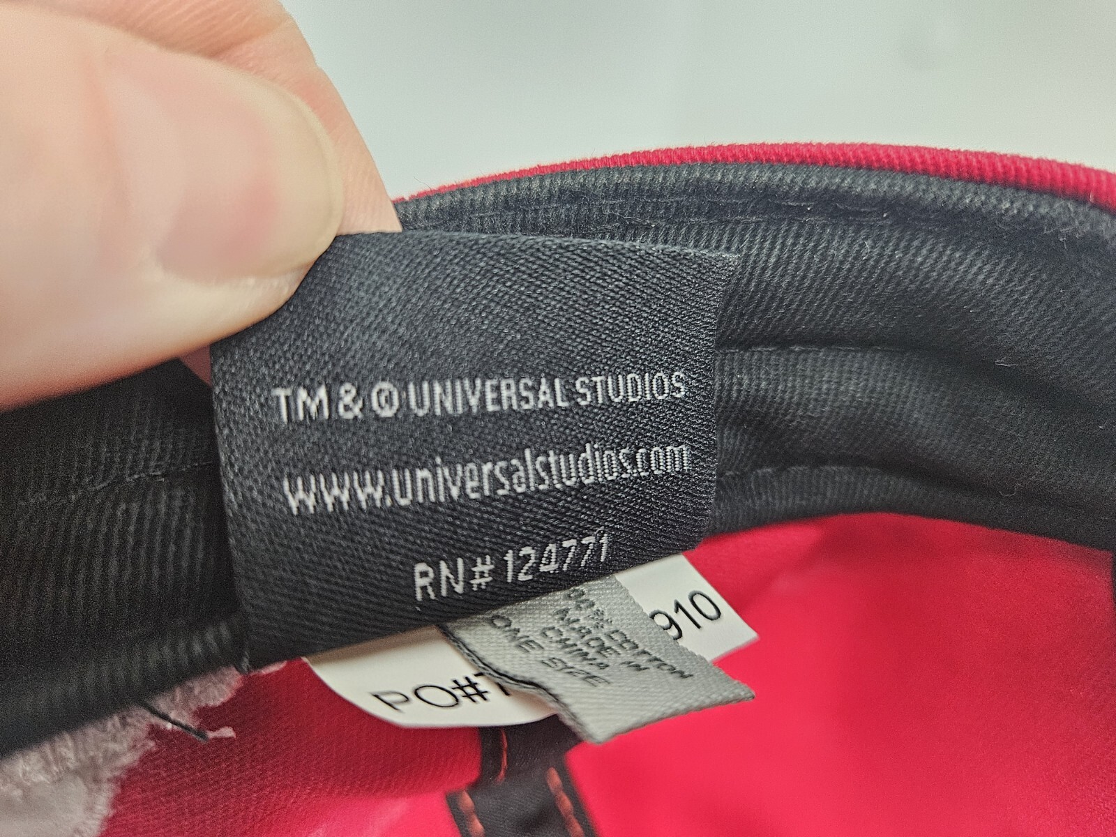 Universal Studios Snapback Hat Cap Large Logo Red… - image 11