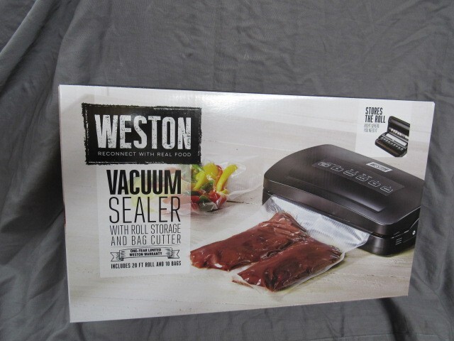 Weston Vacuum Sealer with Roll Cutter,Includes 20 FT ROLL 10 Bags  65-3001-W - Main Image