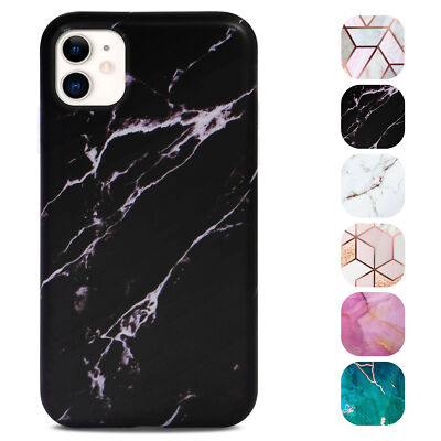 Handy Hülle für Apple iPhone 11 Case Marmor Optik Cover Schutzhülle Silikon Etui