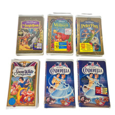 Vintage Walt Disney VHS Mixed Movies Princess Classics Sealed Bundle of 6 New
