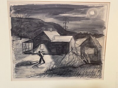 James Routh Untitled Mixed Media C. 1940
