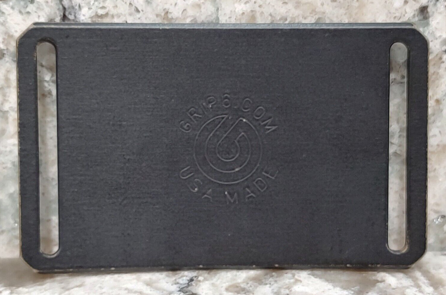 GRIP6 BELT BUCKLE - OPS UNITED - RELIC / WORN GUNMETAL - 1.5 INCH