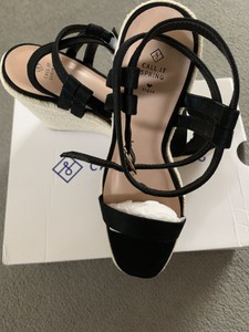 call it spring black sandals