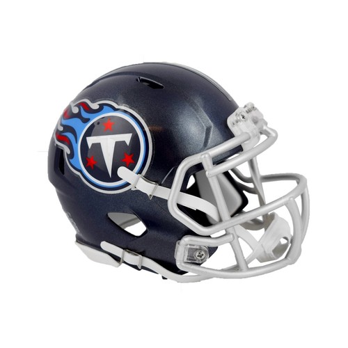 Mini Casque Riddell SPEED Tennessee Titans 1975-80 – Réplique Officielle NFL, 13 Cm, Masque Et Lanières