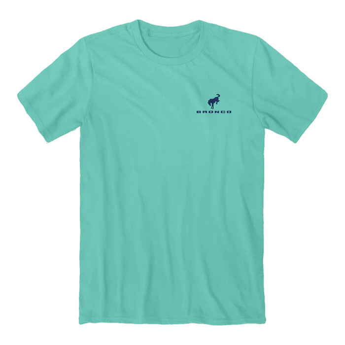 Celadon Green T-Shirt w/ 2021-2025 Ford Bronco Beach Tidal Wave