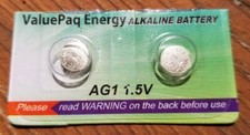 LR621 Energy AG1 Alkaline Button Cell Batteries, 2 Pack, Ships from Illinois USA