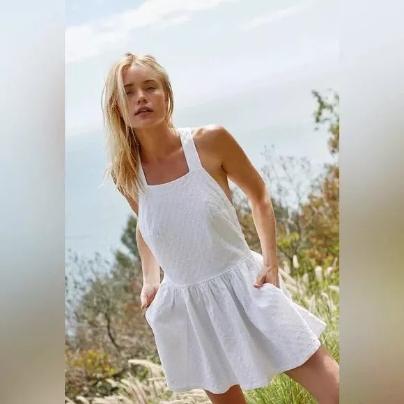Free People free est Va Va Volume Mini Dress White BNWOT eBay