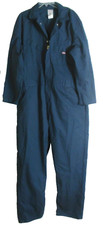 Dickies Coveralls Jumpsuit XLR Navy Blue Long Sleeve 10 Pockets Pass Thru EUC