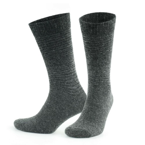 Calze di lana di alpaca 2 paia calze invernali termali naturali uomo donna grigio marrone - Foto 25 di 29