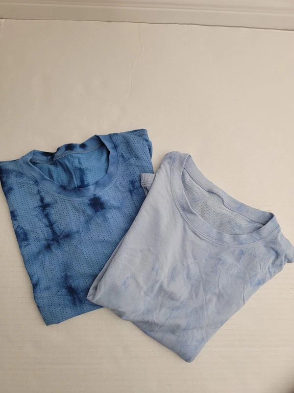 lululemon train to be short sleeve tie dye lot shirt