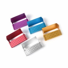 30 Holes Dental Bur Burs Holder Stand Block Autoclave Disinfection Sterilizer