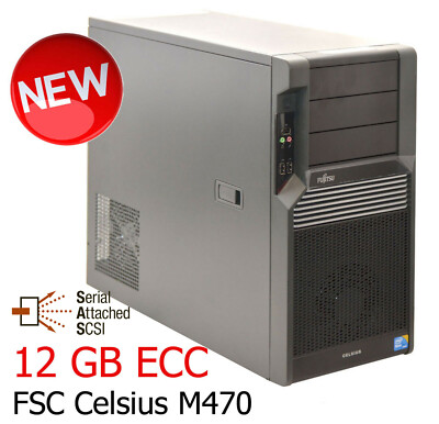 WORKSTATION FSC CELSIUS M470 RAID D2778-B14 12GB MEDICAL CUZ K990V515-FS050 NEW
