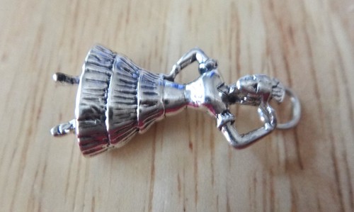 1 Dije Bailarina Española 3D 22x14mm México España Plata Esterlina 3D 22x14mm - Imagen 3 de 6
