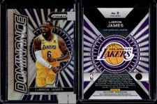 2023-24 Panini Prizm Basketball Dominance Silver Prizm #3 Lebron James