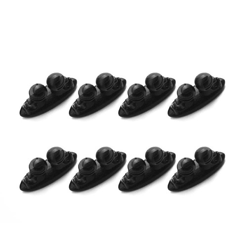8pcs Cables Tie Clip Fixer Organizer Convenient Multifunctional Line Clamp Black - Photo 2/7