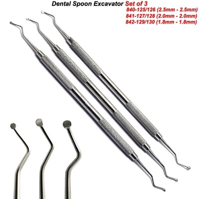 MEDSPO Dentist Filling Dental Composite Restorative Spoon Excavators Carious Removal CE