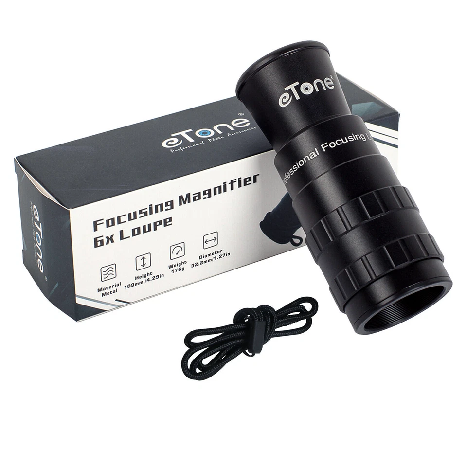 eTone MC 6x Focusing Loupe Lupe Diopter Adjust For 4x5 8x10 Large Format Camera - Image 4 of 4