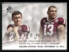 2014 SP Authentic #191 Johnny Manziel / Mike Evans 2014 SP Authentic #191 Johnny Manziel / Mike Evans