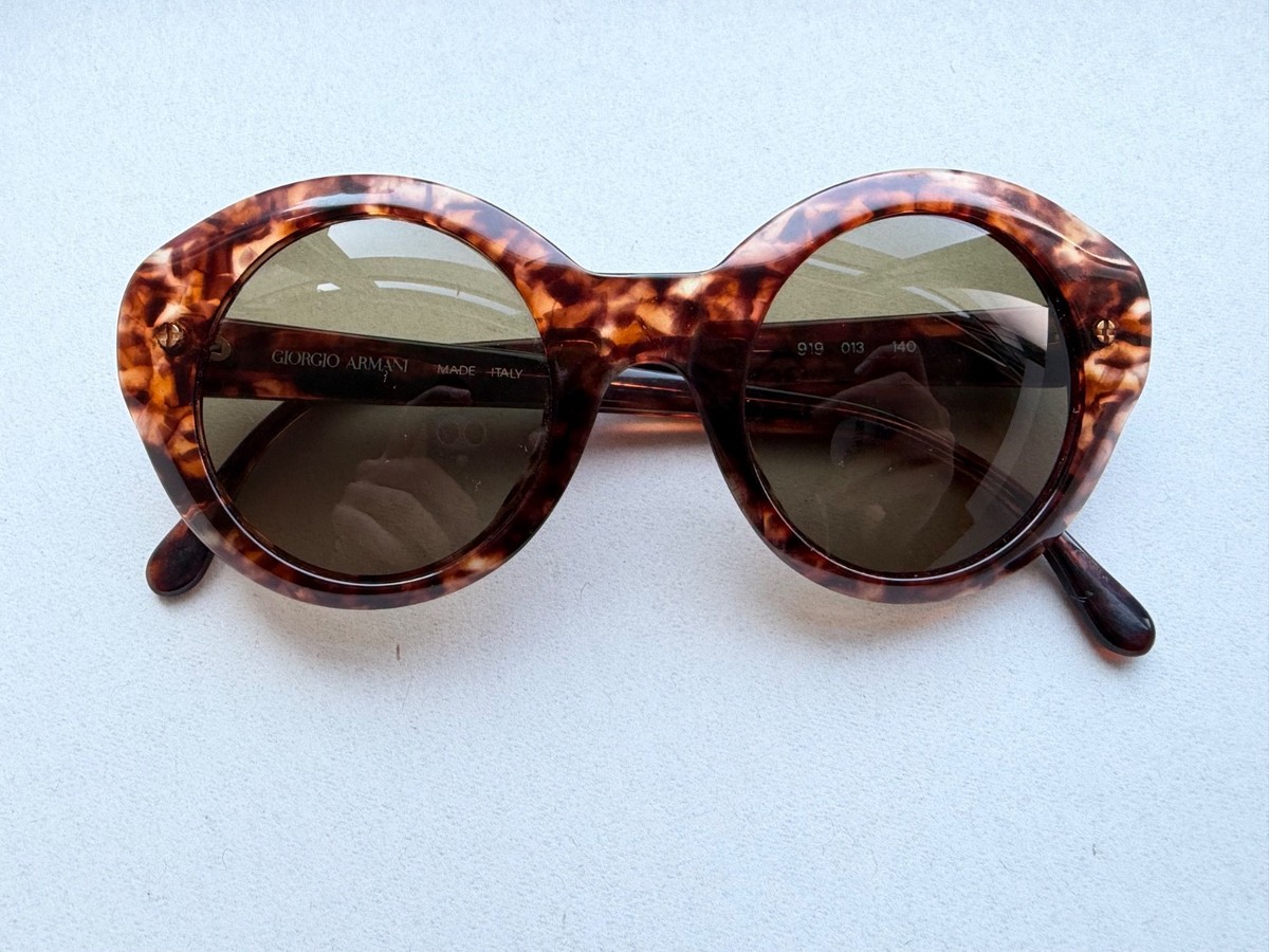 Vintage Giorgio Armani Sunglasses tortoiseshell pattern made 