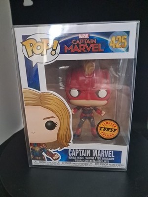 Chase Captain Marvel Funko Pop Vinyl 425 Marvel Avengers Masked 