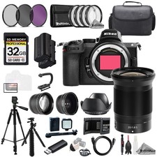 Nikon Z5 NIKKOR Z 20mm f/1.8 S Lens 32GB Ext Bat 9 PC Filtr-MEGA Kit