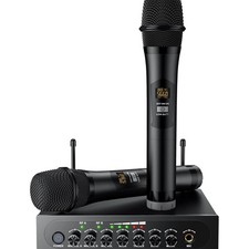 UHF Funkmikrofon Set 2 Kabellose Mikrofone mi...