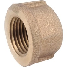 Anderson Metals 1/8 In. Red Brass Threaded Pipe Cap 738108-02 Anderson Metals