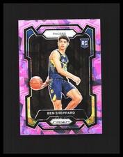 2023-24 Ben Sheppard Rookie Card  - Panini Pink Ice Prizm #172 Indiana Pacers . rookie card picture