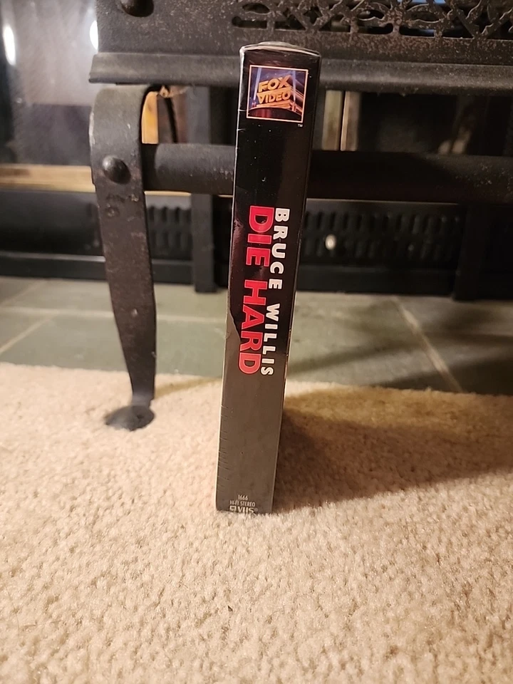 Original Die Hard VHS Factory Sealed, New w/ Watermark on Shrink, Code 1666, THX - Image 3 of 4