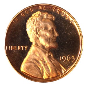 1963-P   **LINCOLN Memorial Gem** Beautiful Uncirculated DCAM *RED* Cent coin