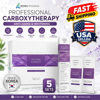 Crystal Carboxy CO2 Gel Mask Therapy Non-Invasive Skin Rejuvenation Korean Set