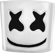 InSpirit Designs Kids EL Wire Light-Up Marshmello Half Mask USED