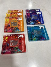  BRAND NEW SONY MINIDISC LOT OF 7 MD - 74 MINUTES EACH 