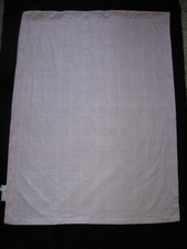 Lila Jack Baby Blanket Pink White Checkered Stripes Style AT913